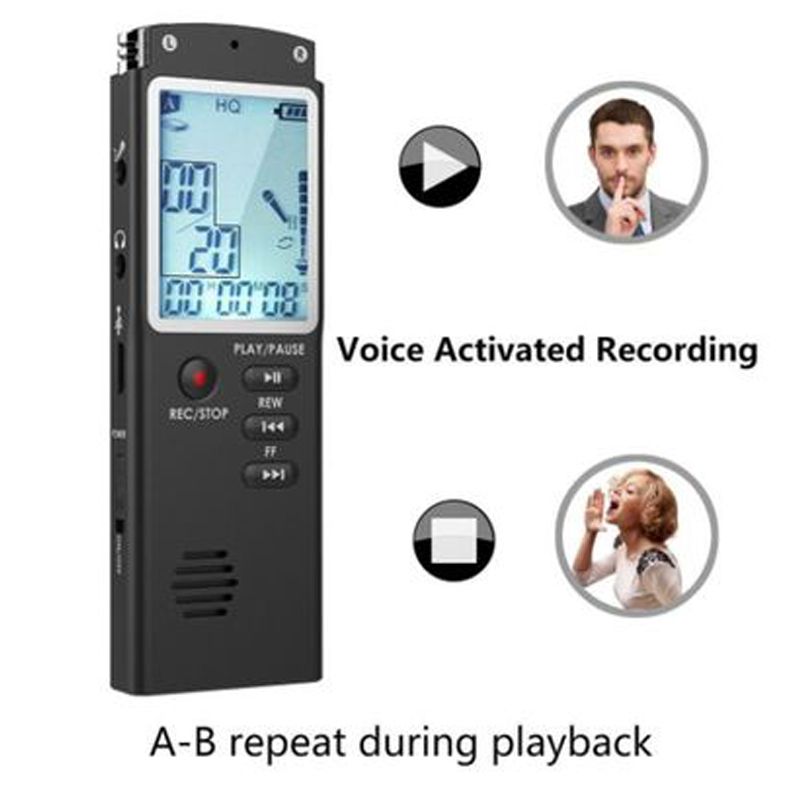 Digital Voice Sound Recorder Dictaphone Audio Recorder