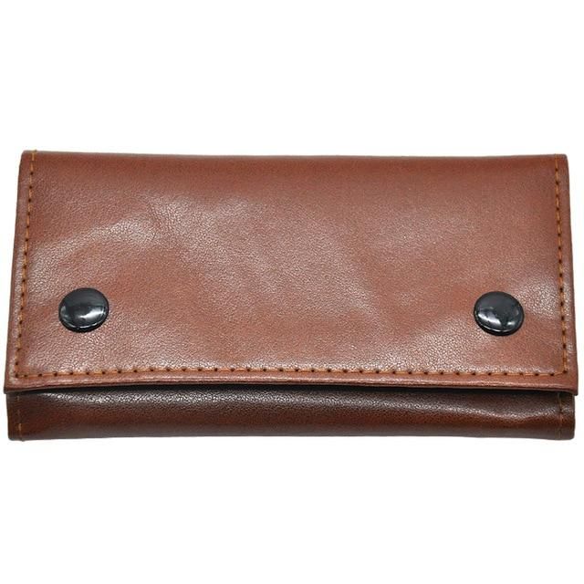 Tobacco Pouch Case Bag PU Leather Pipe Tobacco Holder Smoking Paper Holder Case Wallet Bag Portable Tobacco Storage Bag