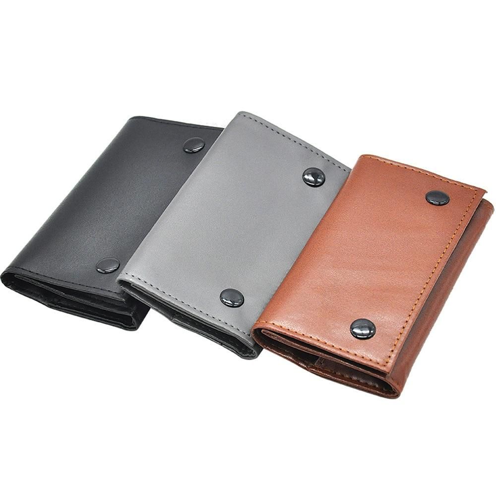 Tobacco Pouch Case Bag PU Leather Pipe Tobacco Holder Smoking Paper Holder Case Wallet Bag Portable Tobacco Storage Bag