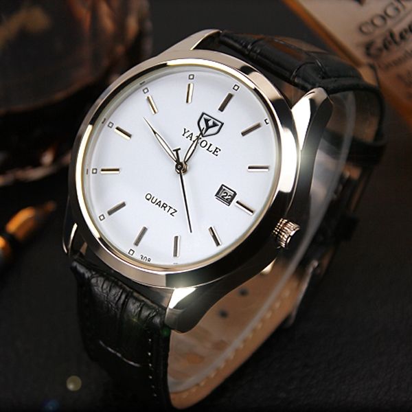 Watch Fashion Sports Men Quartz Watches Wristwatch Gift For Male YZL308-Black