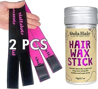 Hair Wax Stick With 2 Pcs Lace Melting Band, Elastic Bands
