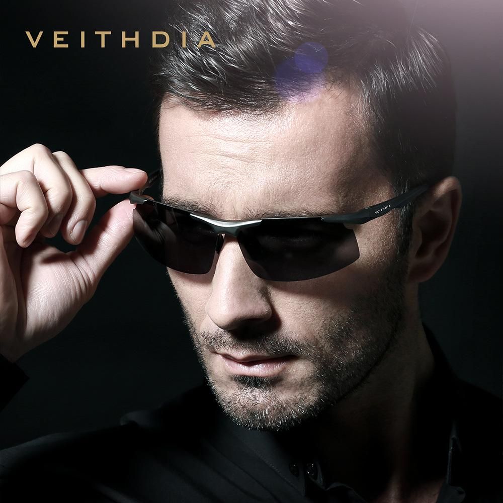 Men's Sunglasses Sports Half Frame Sunglasses Black