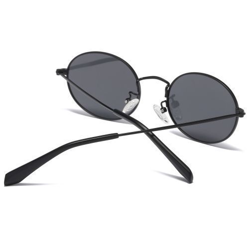Women Mens Polarized Sunglasses Oval Metal Frame Sun Glasses