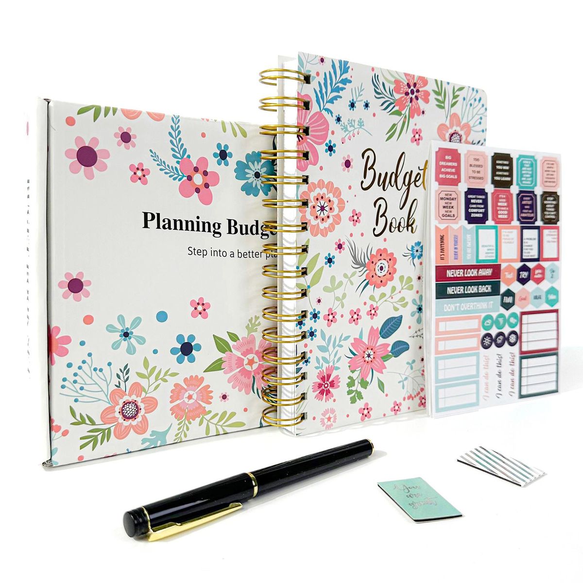 DIY Journal Kit Planner Notebook Scrapbook & Diary Supplies Set Fun Cute Art & Crafts Stuff Including Sticker/Paper Clip/Picture Frame/Glittery Tape/Magnetic Bookmark Great Gift for 8-14 Year Old Girl Teens