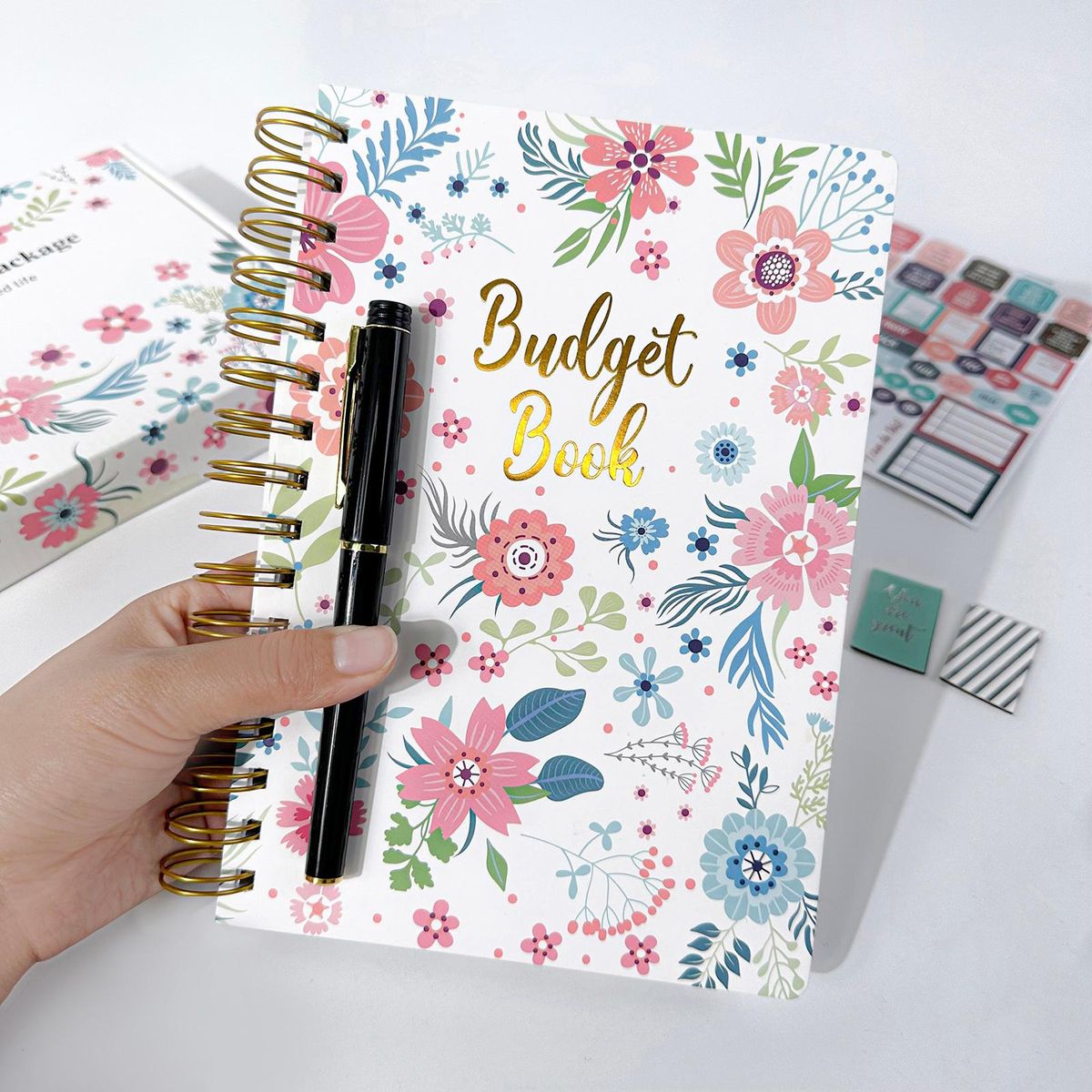DIY Journal Kit Planner Notebook Scrapbook & Diary Supplies Set Fun Cute Art & Crafts Stuff Including Sticker/Paper Clip/Picture Frame/Glittery Tape/Magnetic Bookmark Great Gift for 8-14 Year Old Girl Teens