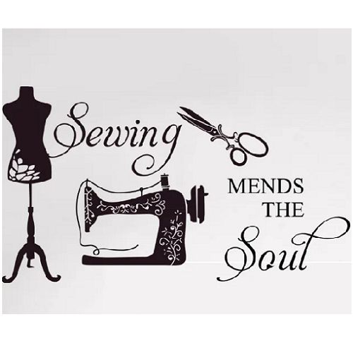 Sewing Mends The Soul Wall Sticker- 70*140cm
