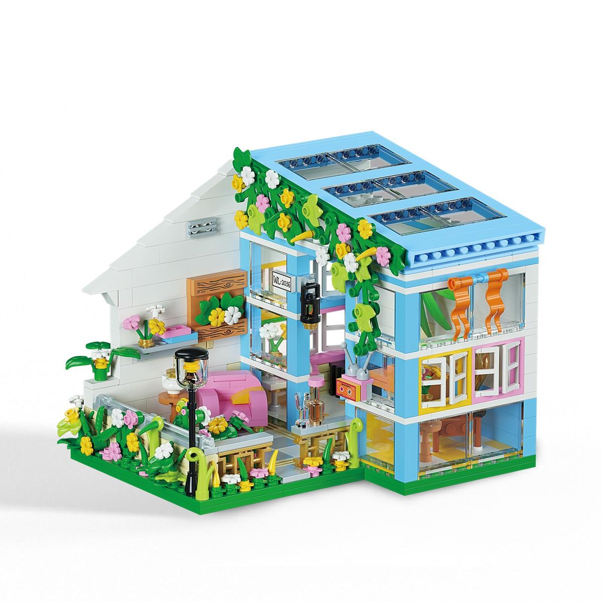 DIY Dollhouse Kit Wooden DIY Miniature Dollhouse Kit Christmas Gift Parent-Child Toy