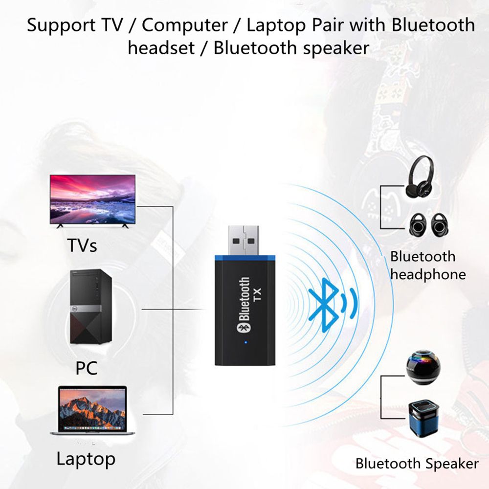 5.0 Transmitter Wireless Audio Adapter For Tv Computer Wireless
