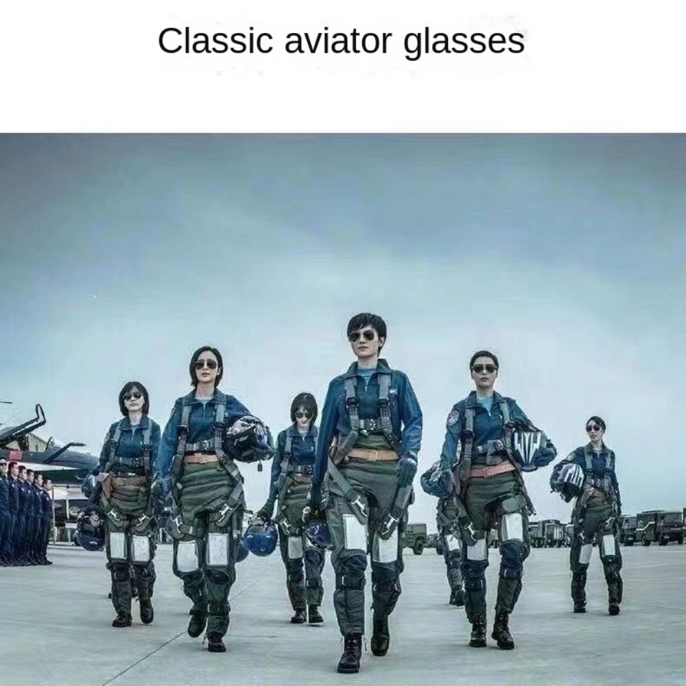Pilot, Pilot, Polarized Round Square Anti-glare Sunglasses