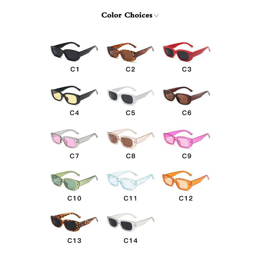 Small Frame Square Sungl Es  Olorful Street S Ing Durable Eyegl Es-orange-146 * 138mm