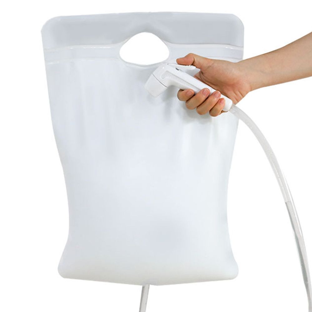 10L PVC Shower Bag Portable Camping Water Bag Bath Pouch