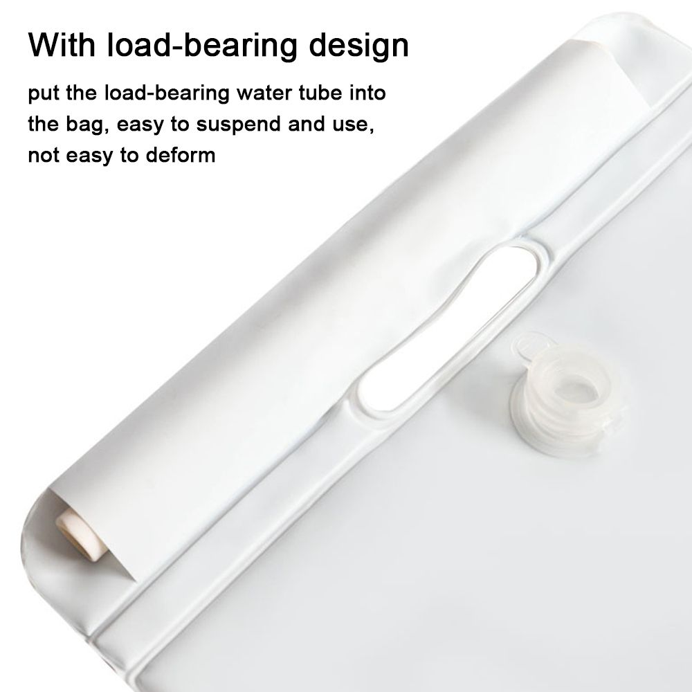 10L PVC Shower Bag Portable Camping Water Bag Bath Pouch