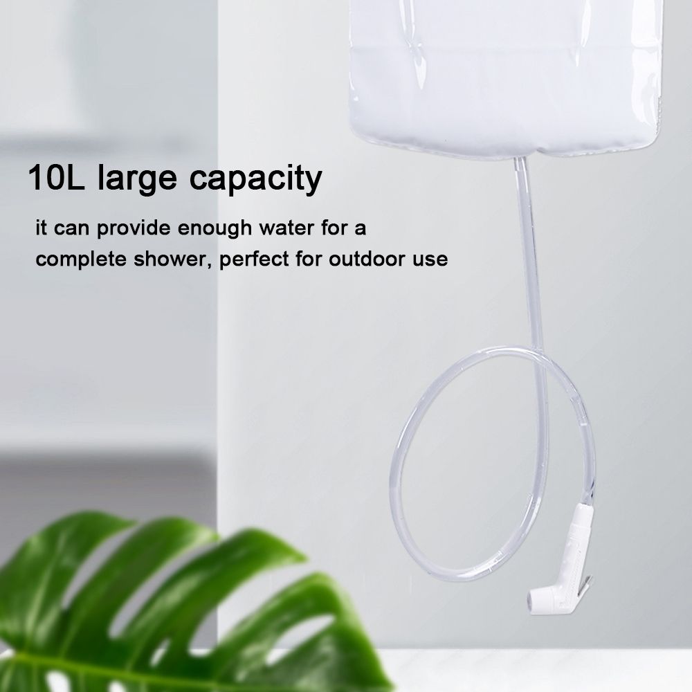 10L PVC Shower Bag Portable Camping Water Bag Bath Pouch
