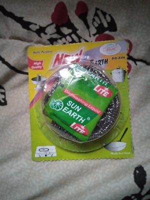 Multipurpose Iron Scourers With Dishwashing Sachet X 3