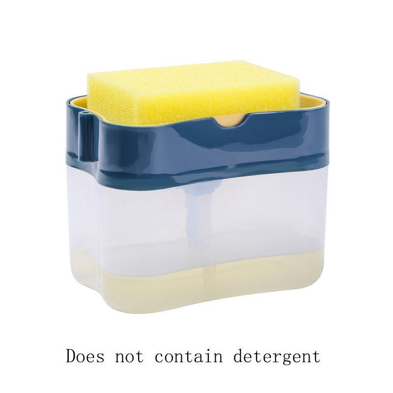 Kitchen 2-in-1 Pump Soap Dispenser And Sponge Caddy