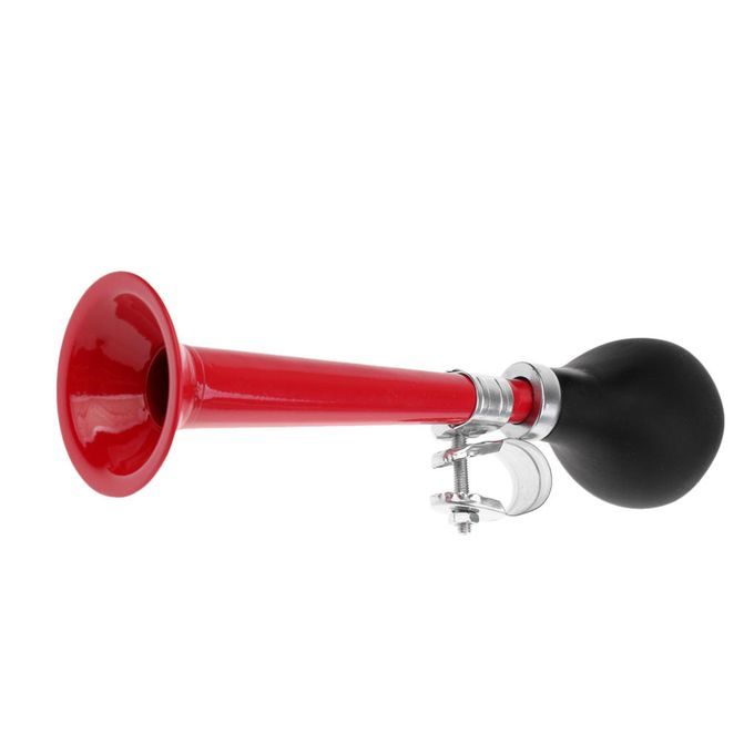 Retro Bike Bugle  Metal Air Horn Loud Alarm Bell Red
