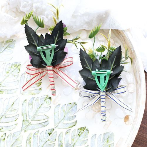 Wedding Grooms Suites Flower Boutonniere Brooch Pin Or European Business Corsage