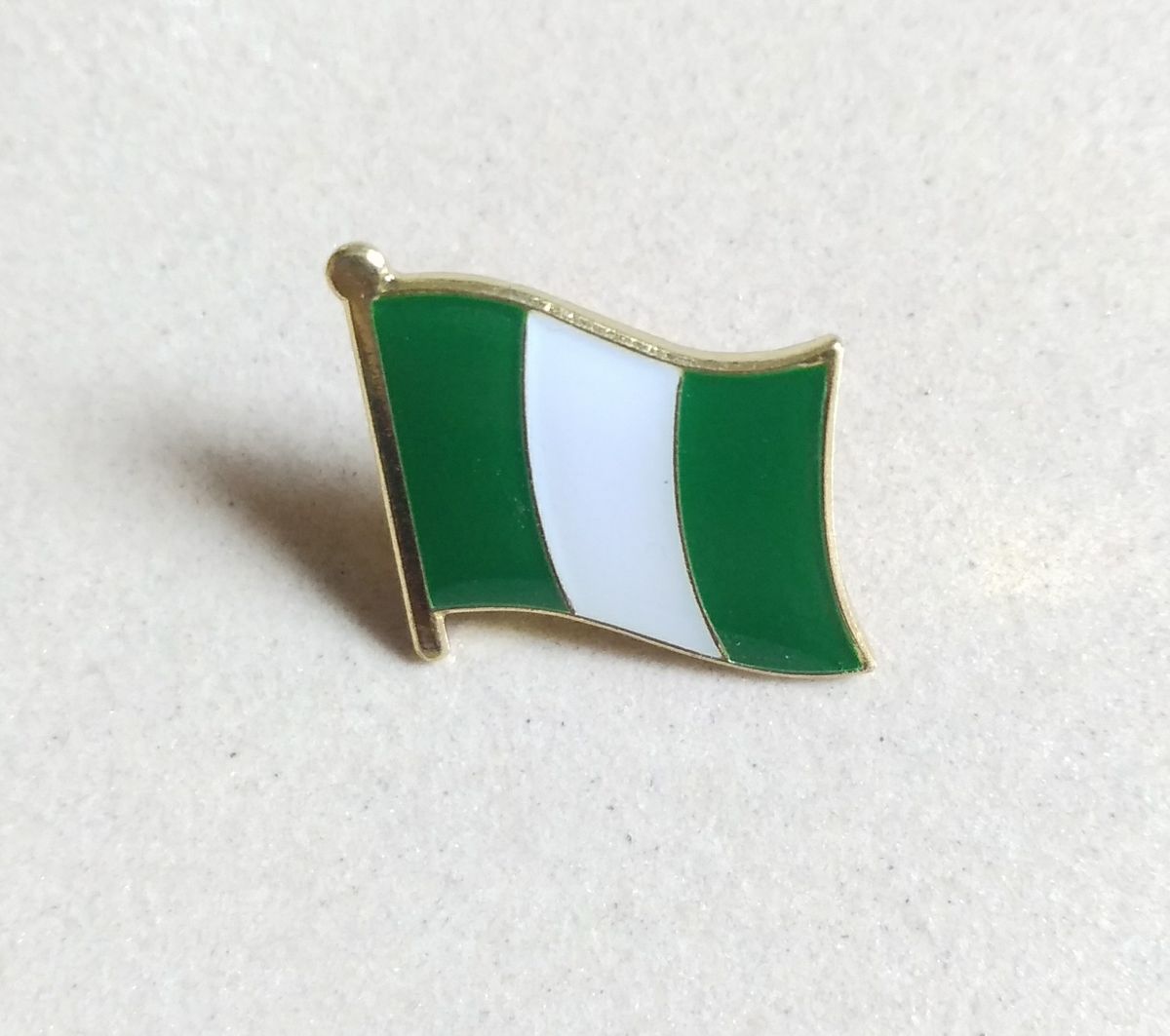 Nigerian Flag Shape Lapel Pin