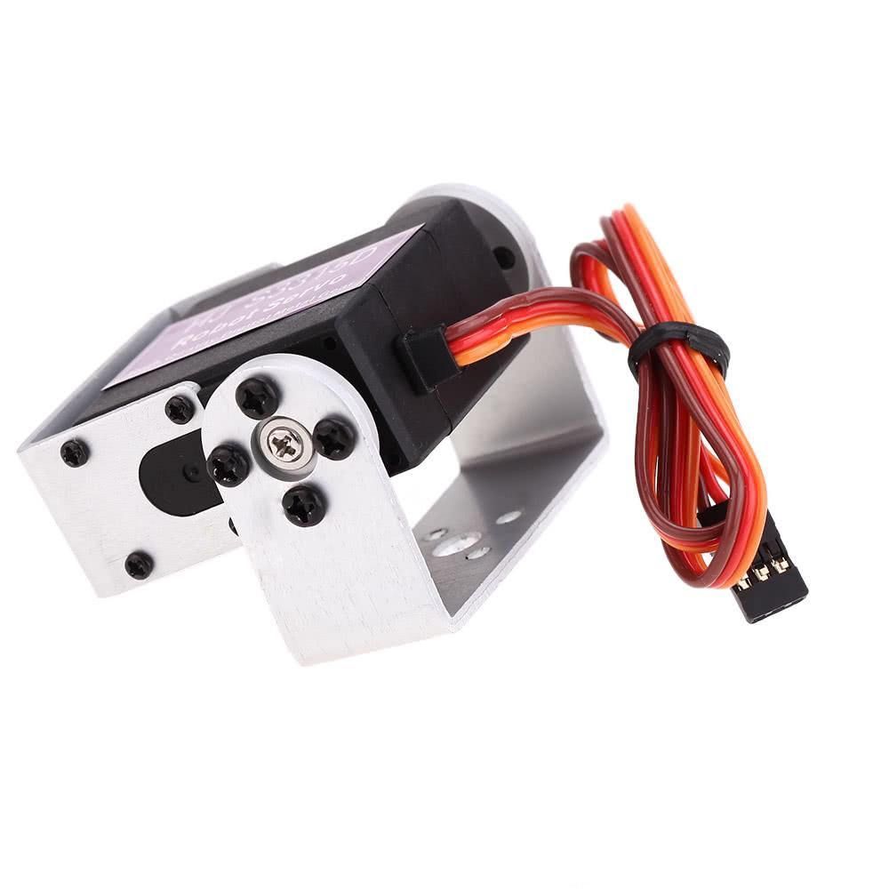 HJ S3315D Hight Performance Full Metal 15KG  Torque Brushed Motor 180° Rotating Digital Robot Servo with Long and Short Straight U Mouting