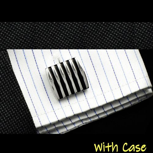 Unique Glossy Chrome Cufflinks For Executives - Limited Version