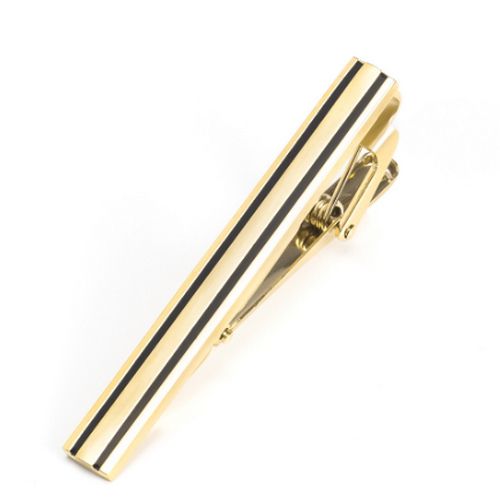 Gold Color Pattern Men's Shirt Tie Clip