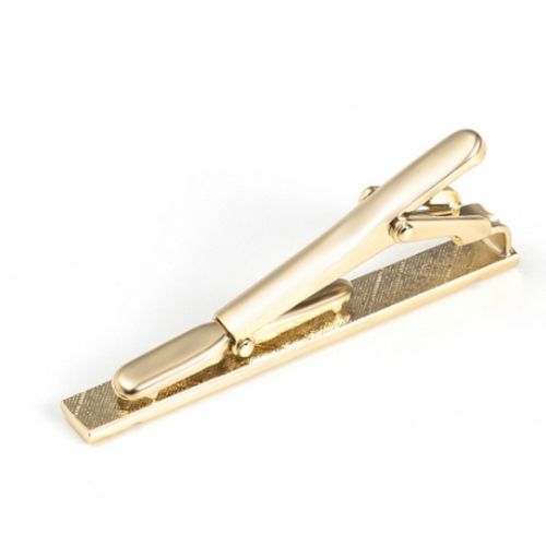 Gold Color Pattern Men's Shirt Tie Clip