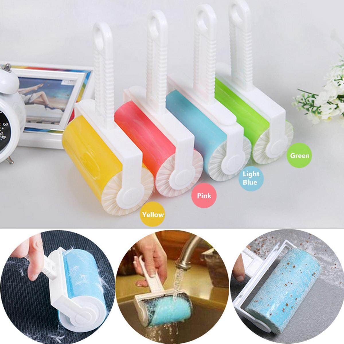 Washable Roller Cleaner Lint Sticky Picker Pet Hair Fluff Remover Brush Reusable