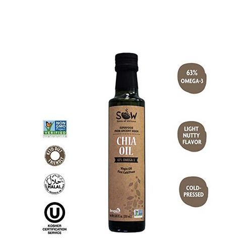 Cold Pressed Chia Oil, Plant-based Oil 8.45ML 250ML