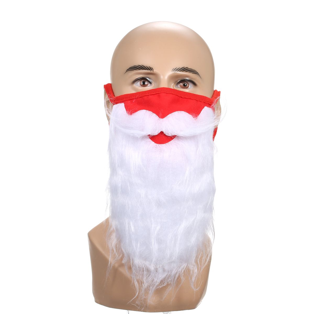 Funny Santa  Claus Beard Mask Washable Christmas Party