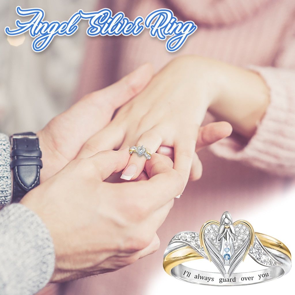 Rose Gold Solitaire  Diamond  Ring 925 Sterling Silver Enga