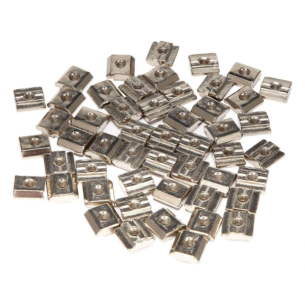 50 pcs Metric Carbon Steel Tee Nuts M5 Sliding T Nut for 3030 Aluminum Profiles