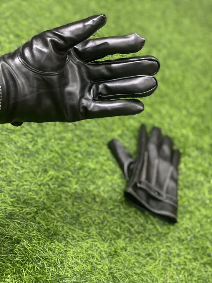 Stylish Classic Leather Unique Black Men's Gloves