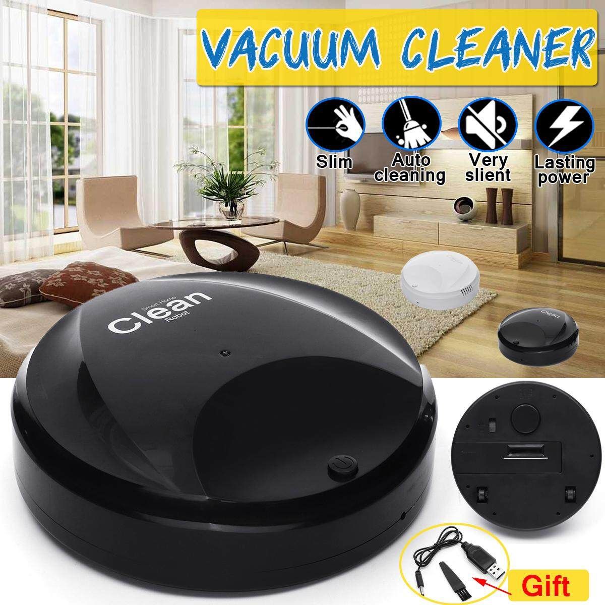 Smart Robot Auto Vacuum Floor Carpet Cleaner Sweeper Machine Mop Brush Cleaning Black