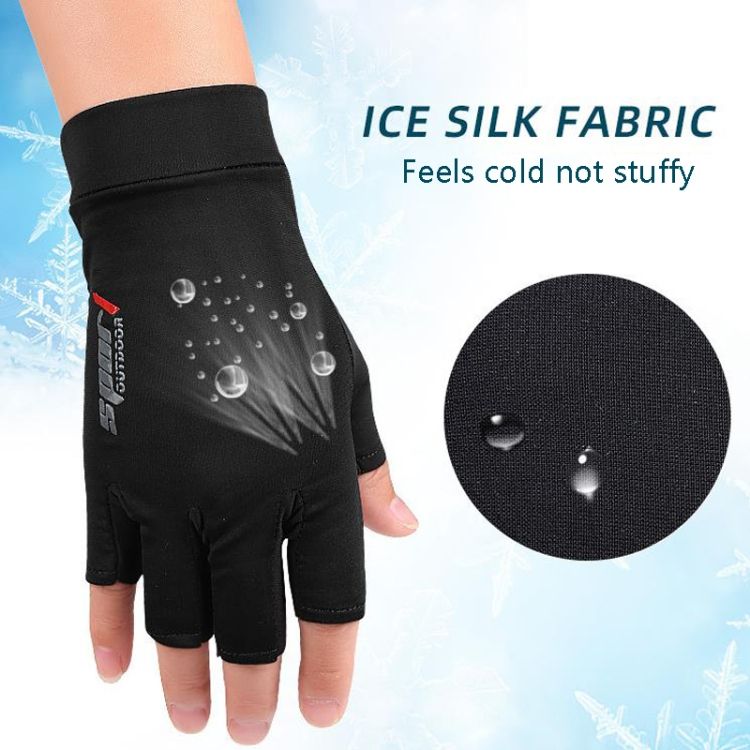 Ice Silk Sunscreen Gloves One Size