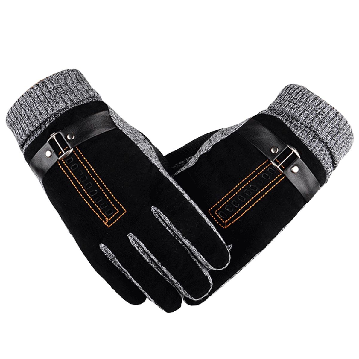 1 Pair Ridding Anti-pilling Winter Black
