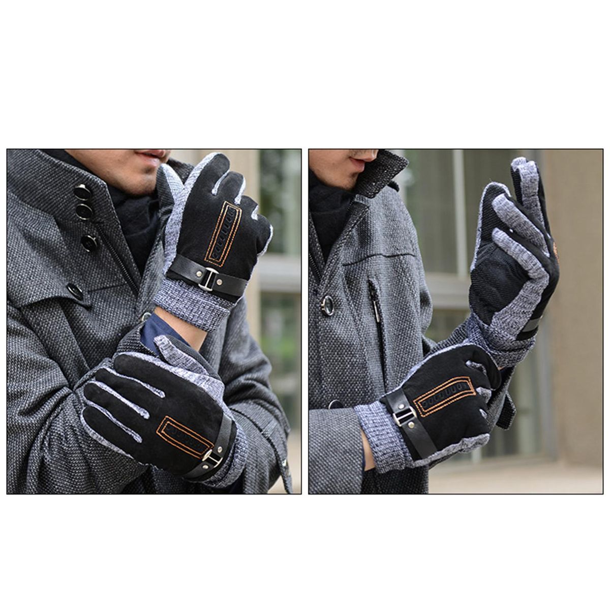 1 Pair Ridding Anti-pilling Winter Black