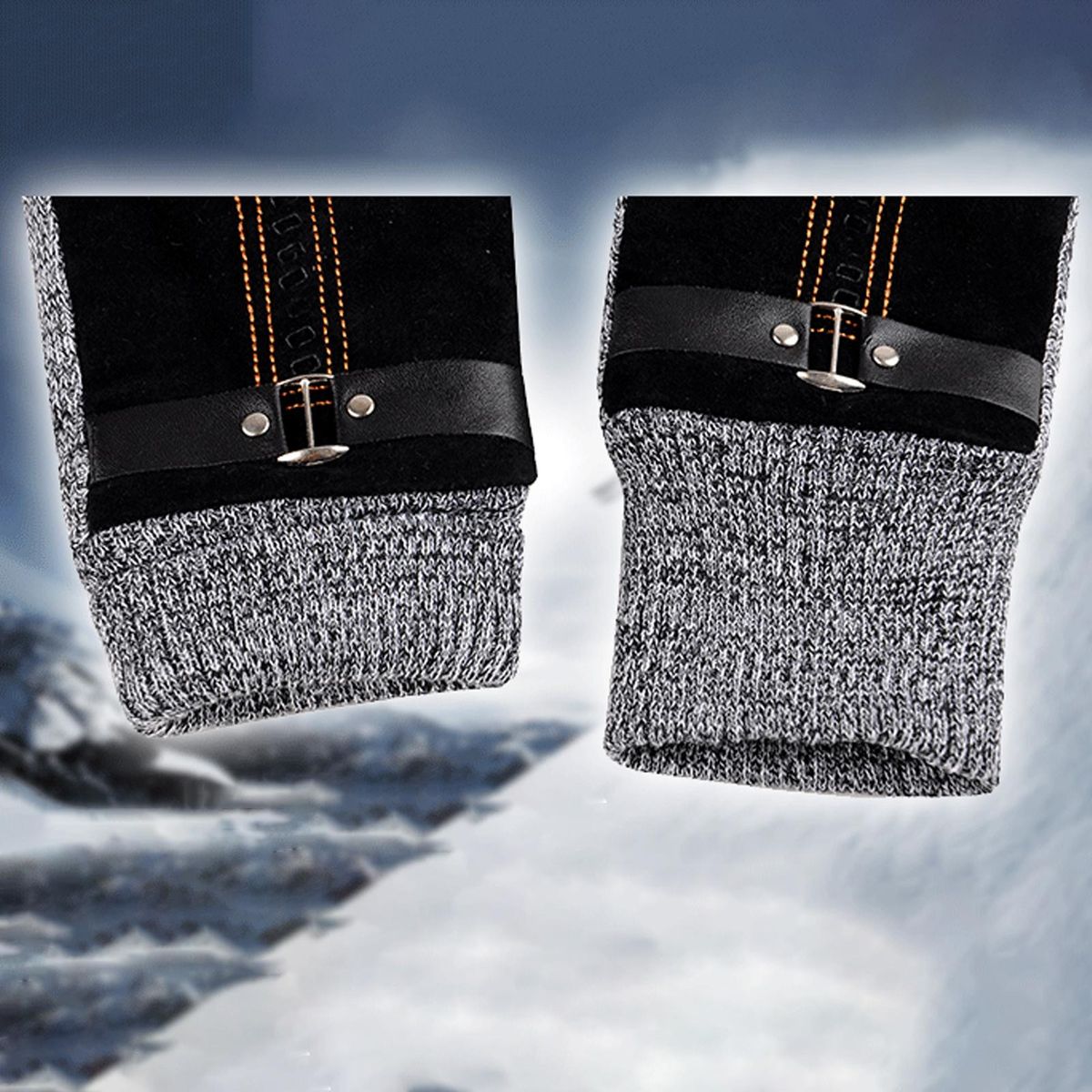 1 Pair Ridding Anti-pilling Winter Black