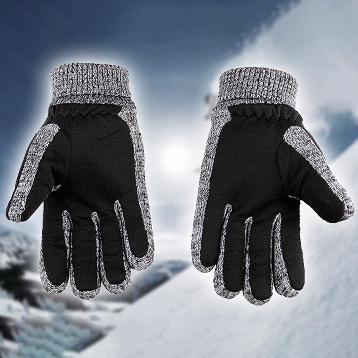 1 Pair Ridding Anti-pilling Winter Black