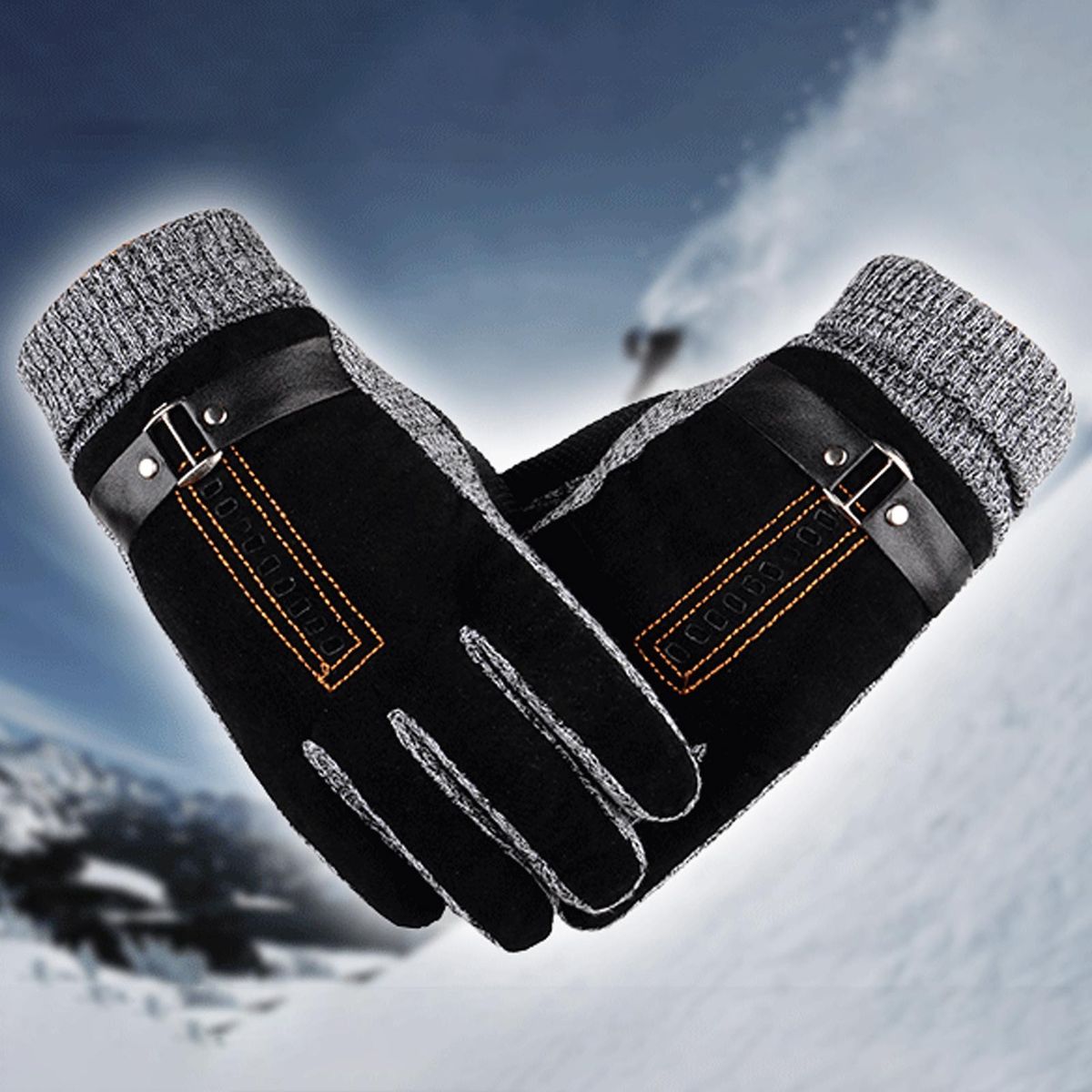 1 Pair Ridding Anti-pilling Winter Black