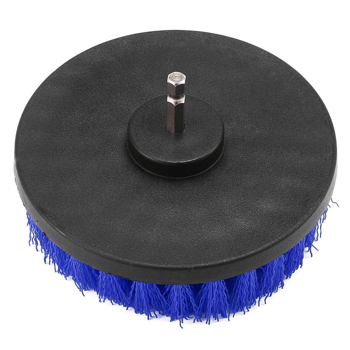 3 Drill Powered Brush Multipurpose For Shower Tub Tile Carpet Boats Set Blue