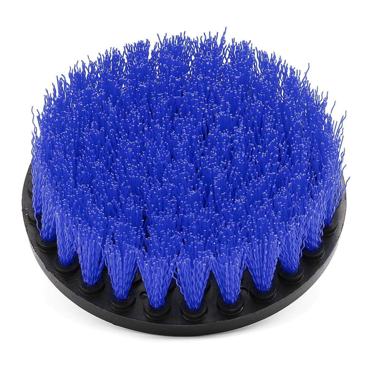 3 Drill Powered Brush Multipurpose For Shower Tub Tile Carpet Boats Set Blue