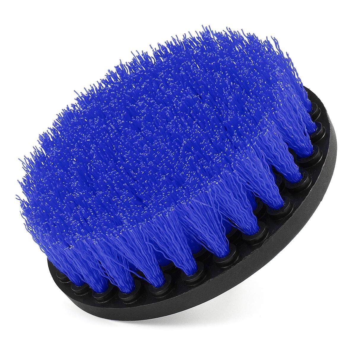3 Drill Powered Brush Multipurpose For Shower Tub Tile Carpet Boats Set Blue