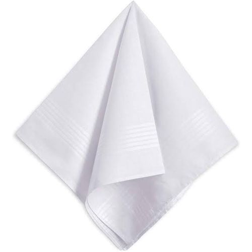 Quality White Handkerchief (12-in-1 Pack)