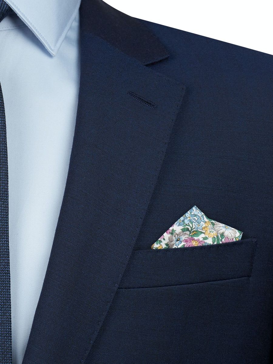 Made With Liberty Fabric Multi Honeydew Pocket Square