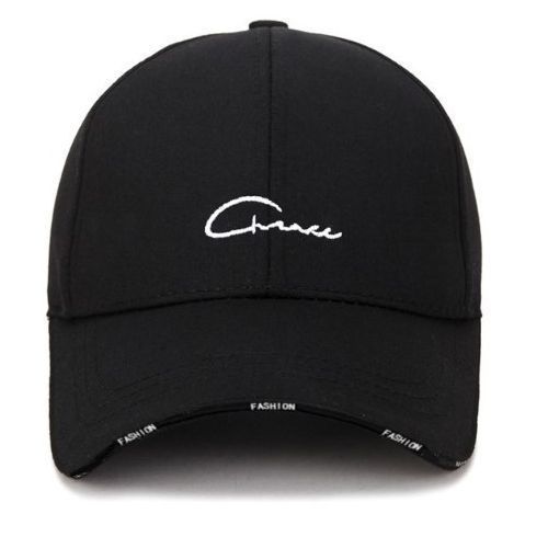Unisex Face Cap Summer Baseball FaceCap BLACK