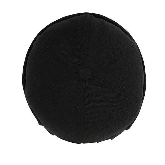 Unisex Adjustable Skullcap Melon Skin Hat Hip Hop - Black