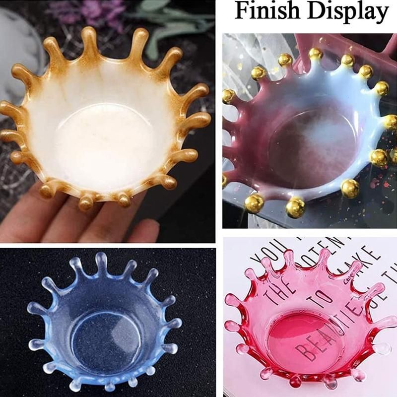 Resin Silicone Molds Dish Tray Bowl Epoxy Resin Casting Molds for DIY Crafts Jewelry Storage Trinket Container