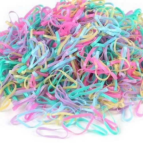Over 1000 Pieces Children's Black Hair Rubber Band