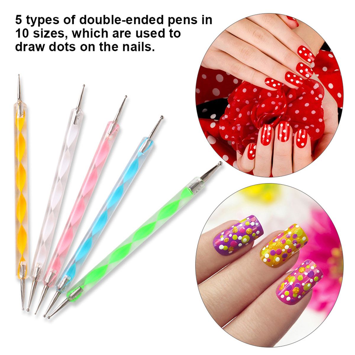 Nail Art Tool Kit Nail Art Painting Pen Nail Brush Double