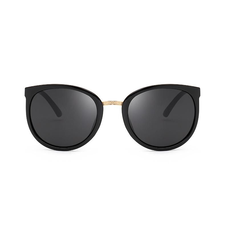 Ladies Sunglasses Metal UV Sunglasses Black